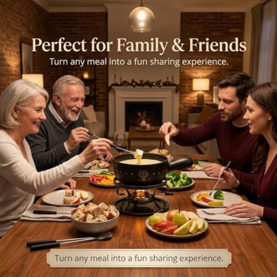 Ceramic Fondue Pot Set for Che - مراجعة Fondue Pot Ceramic وسعره