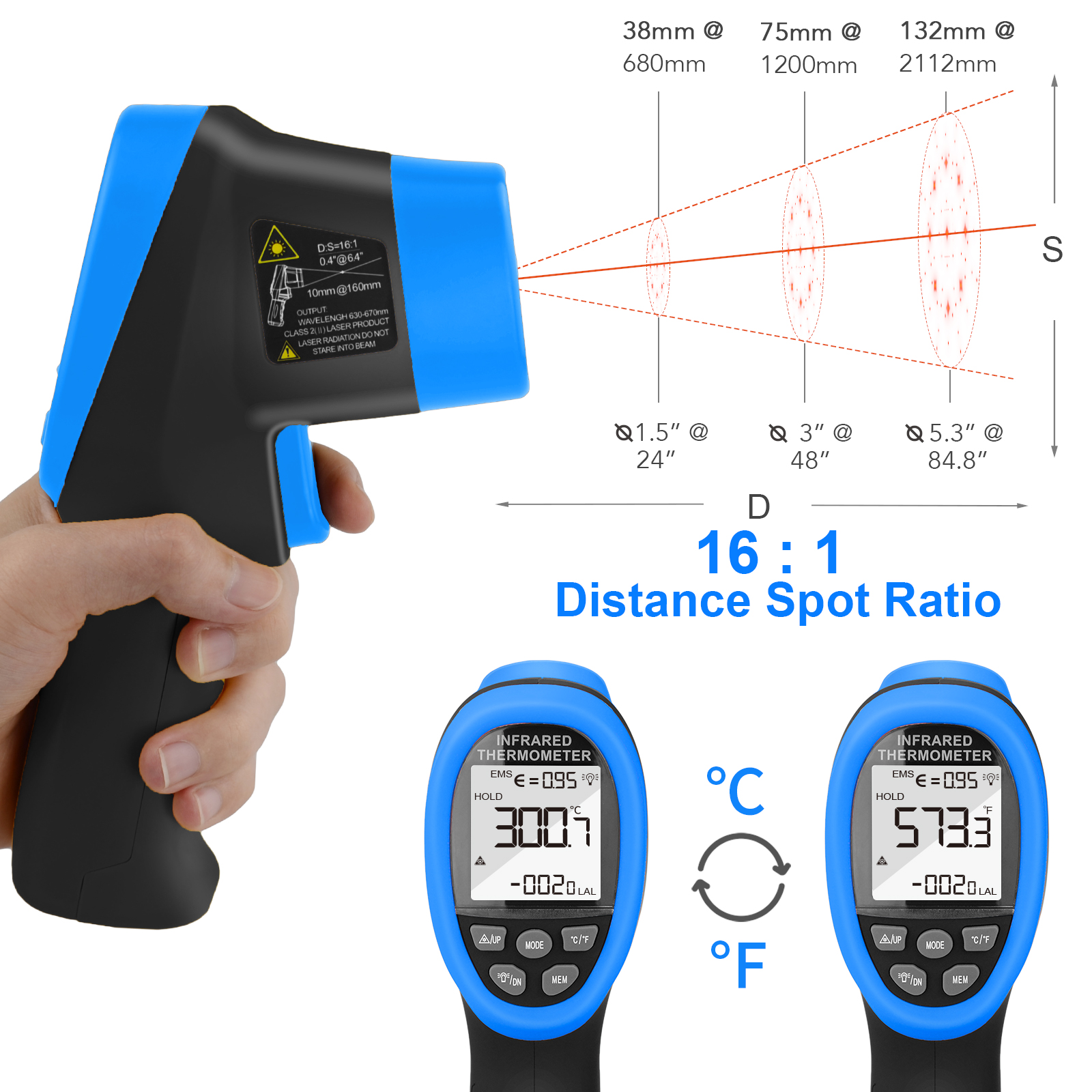 IR Thermometer with APP & Blue - مراجعة Home Cooking App وسعره