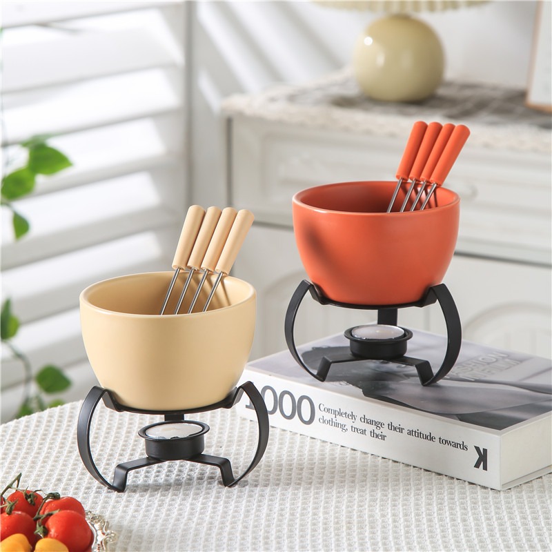 Eco-Friendly Ceramic Bowl with - مراجعة Fondue Pot Ceramic وسعره
