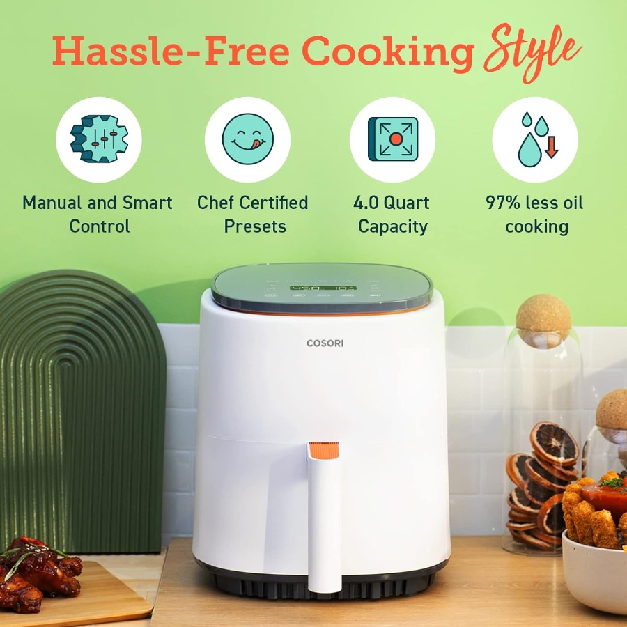 4 Qt Smart Air Fryer with 7 Co - مراجعة Home Cooking App وسعره