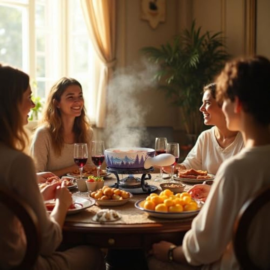 Artestia Serene Summits Swiss  - مراجعة Fondue Pot Ceramic وسعره