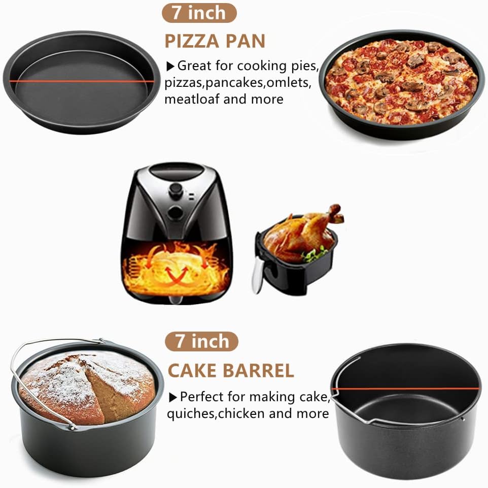 7 Inch Air Fryer Accessories S - مراجعة Paella Pan Steel وسعره