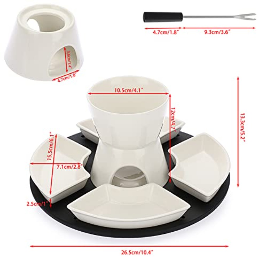 BSTKEY 300ML Ceramic Butter Wa - مراجعة Fondue Pot Ceramic وسعره