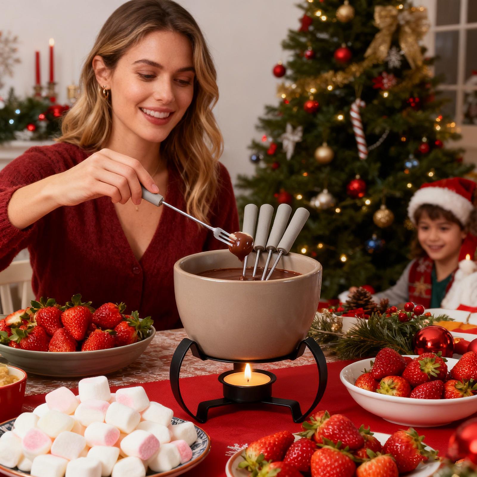 450ml Mini Ceramic Fondue Mug  - مراجعة Fondue Pot Ceramic وسعره