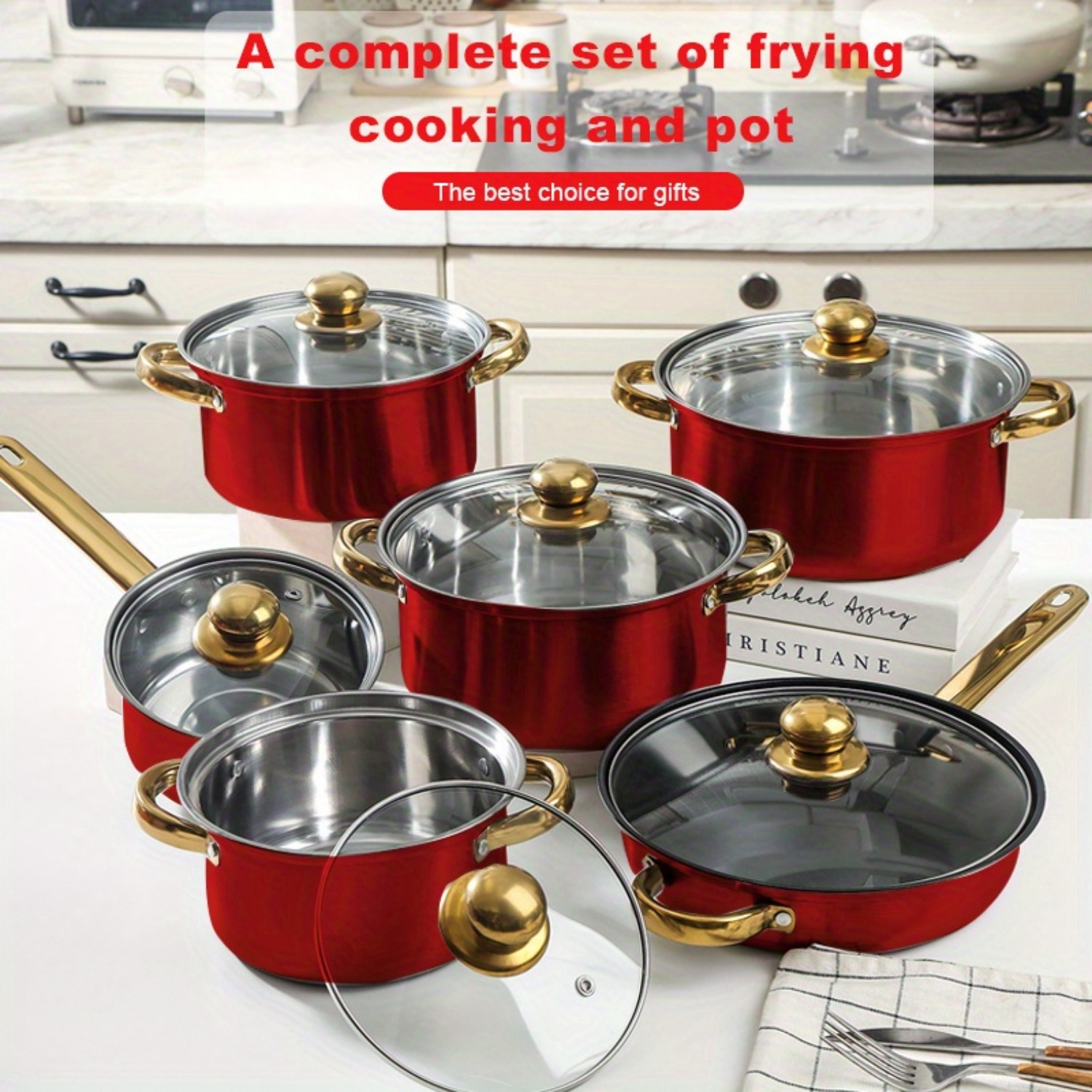 12pcs Stainless Steel Kitchenw - مراجعة Paella Pan Steel وسعره