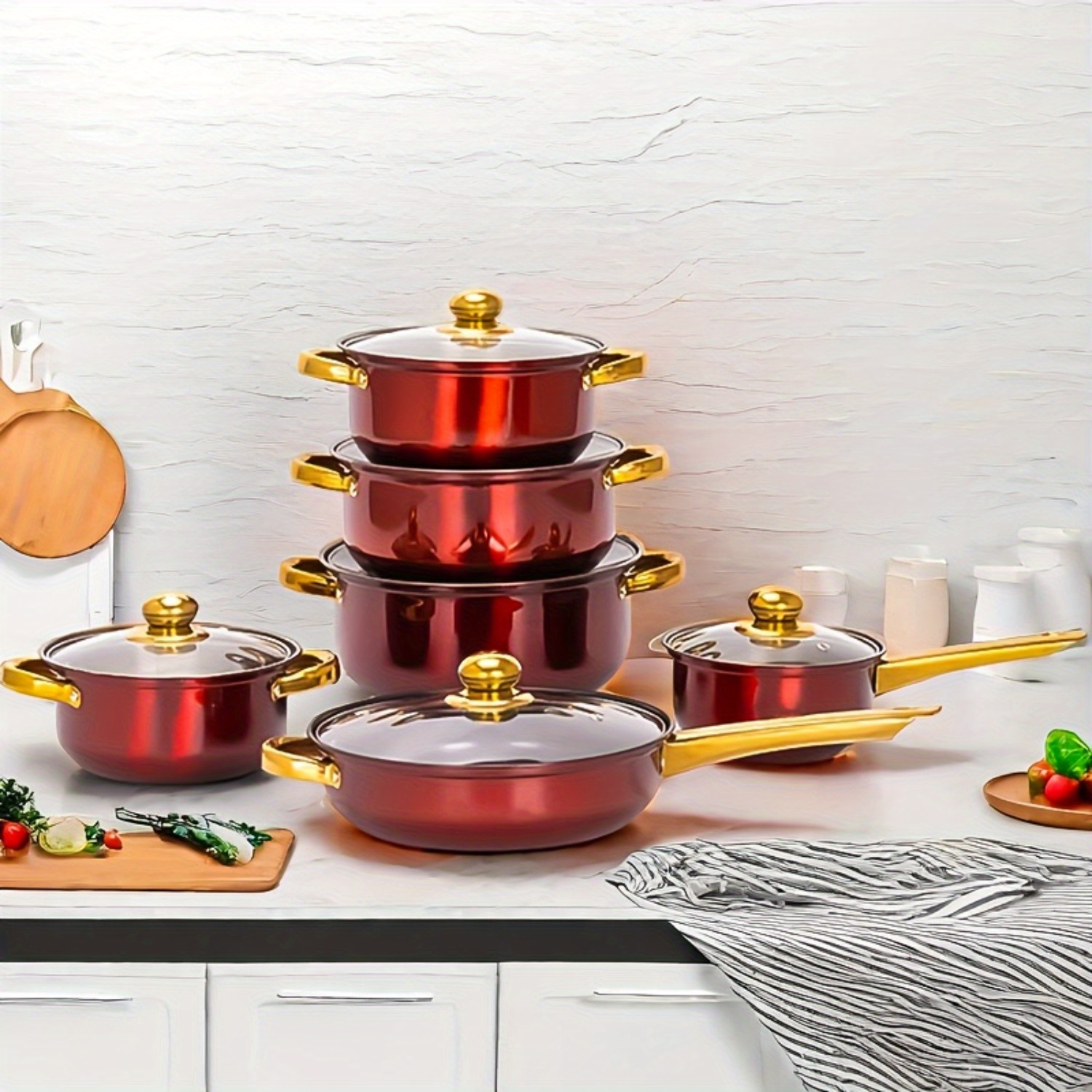 12pcs Stainless Steel Kitchenw - مراجعة Paella Pan Steel وسعره