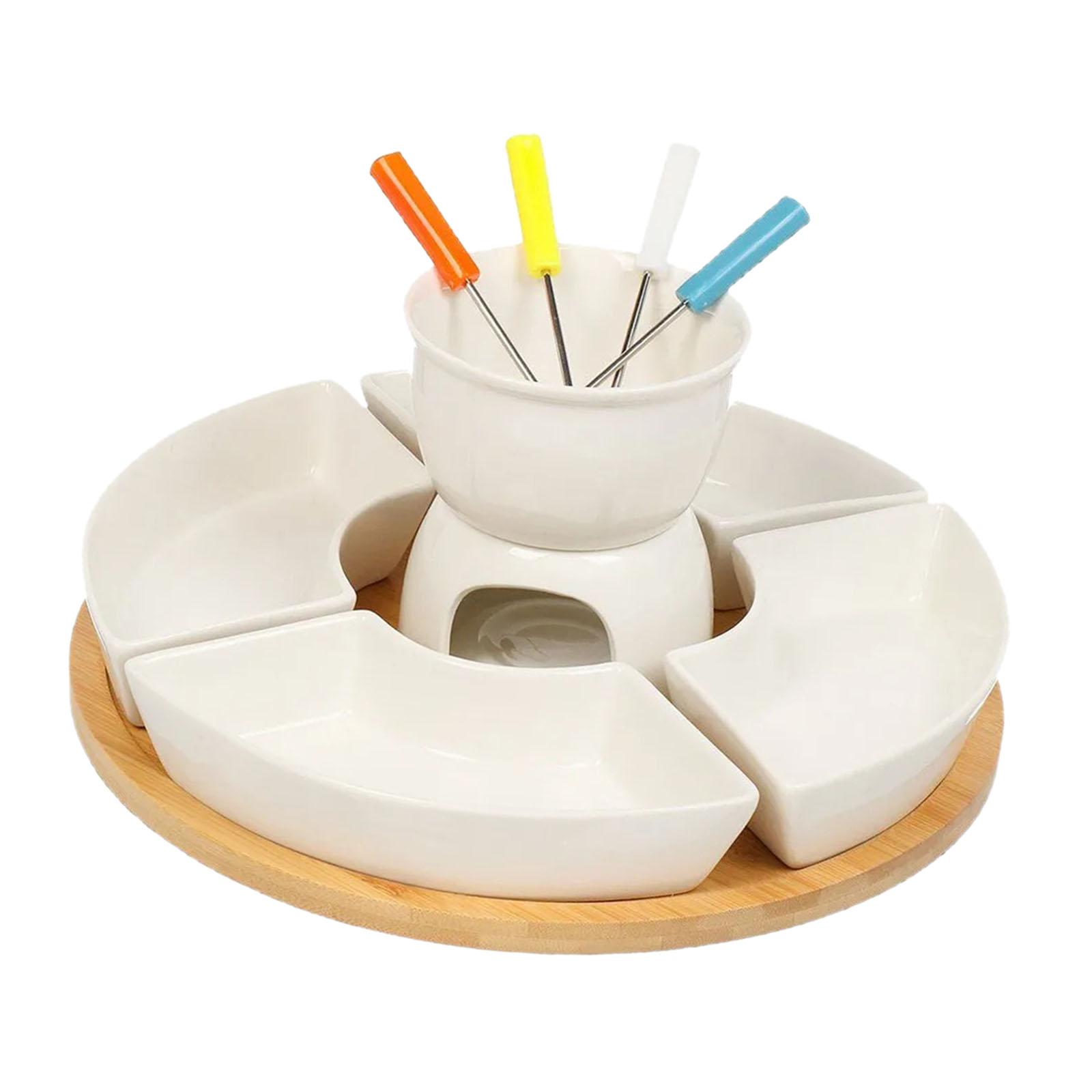 Fondue Pot Melting Pot Set, Bu - مراجعة Fondue Pot Ceramic وسعره