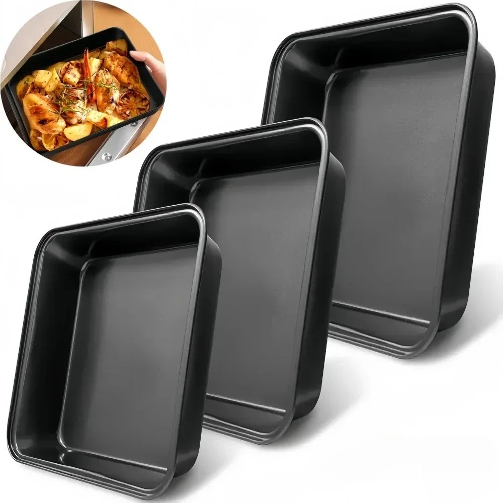 3-Piece Non-Stick Baking Trays - مراجعة Paella Pan Steel وسعره