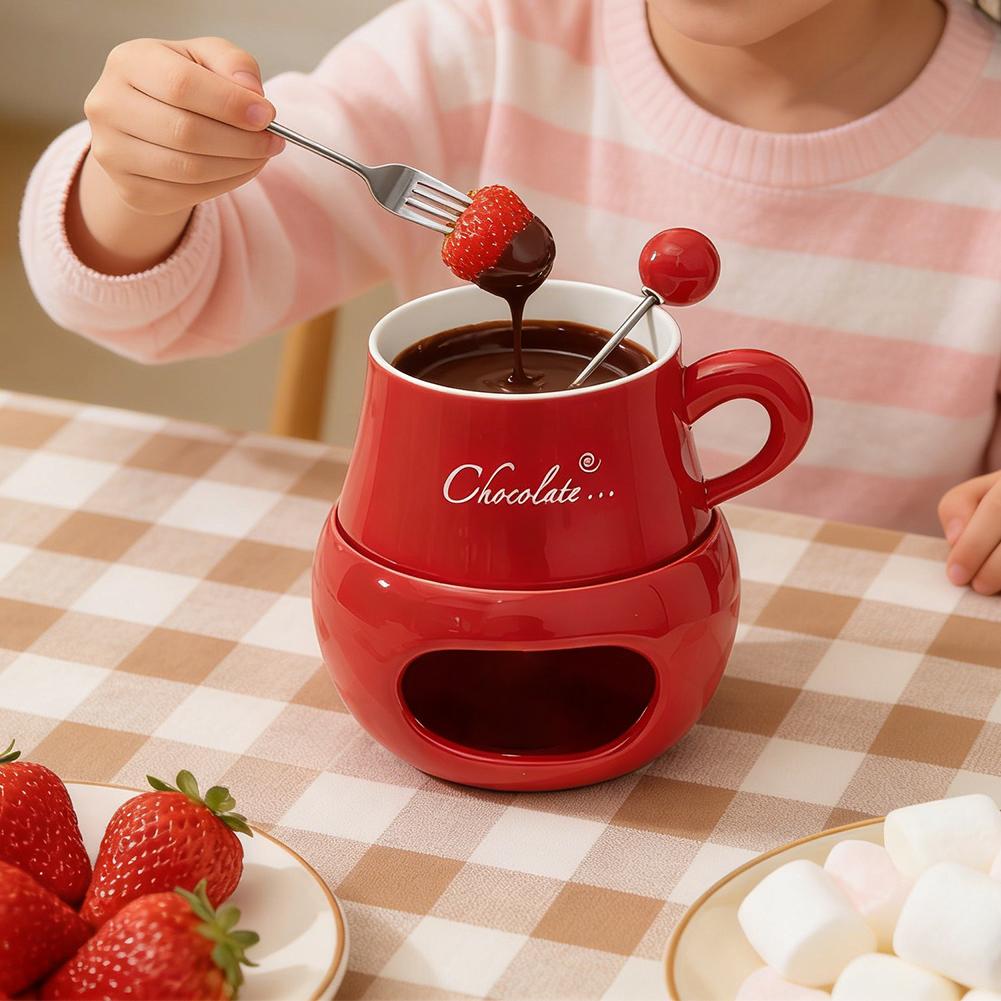 Chocolate Fondue Cup Ceramic W - مراجعة Fondue Pot Ceramic وسعره