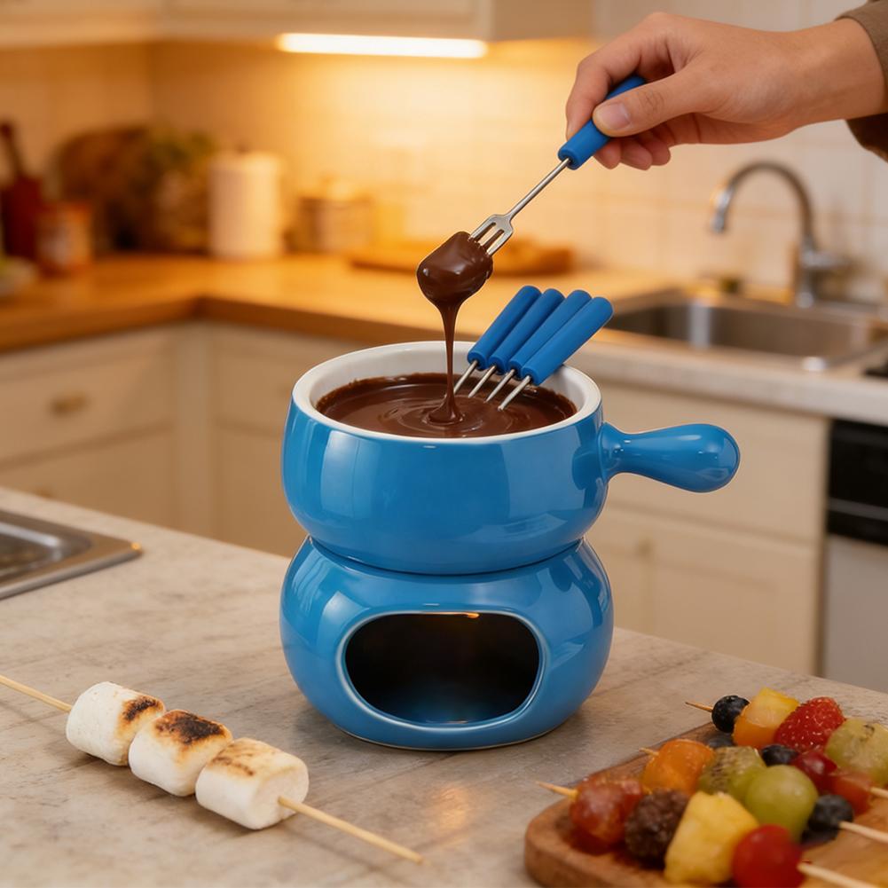 Chocolate Fondue Cup Ceramic W - مراجعة Fondue Pot Ceramic وسعره
