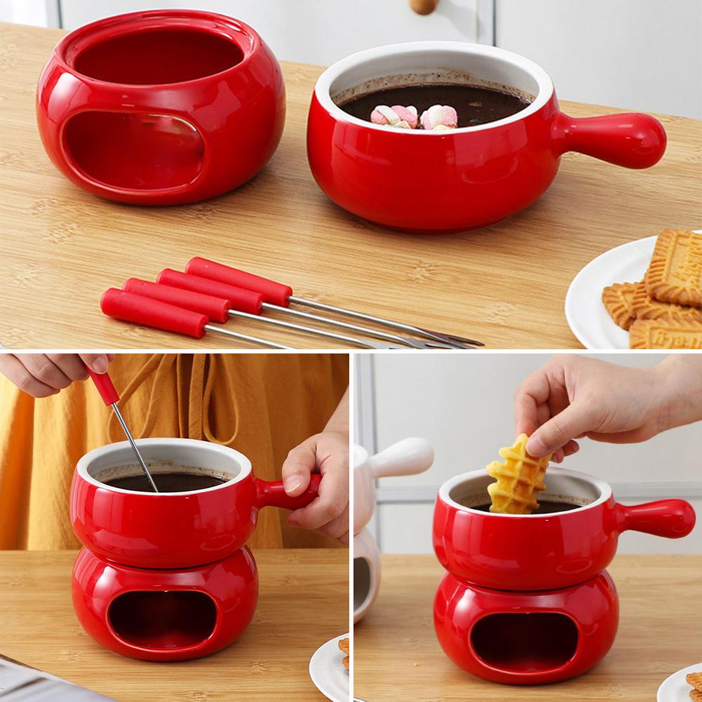 Chocolate Fondue Cup Ceramic W - مراجعة Fondue Pot Ceramic وسعره