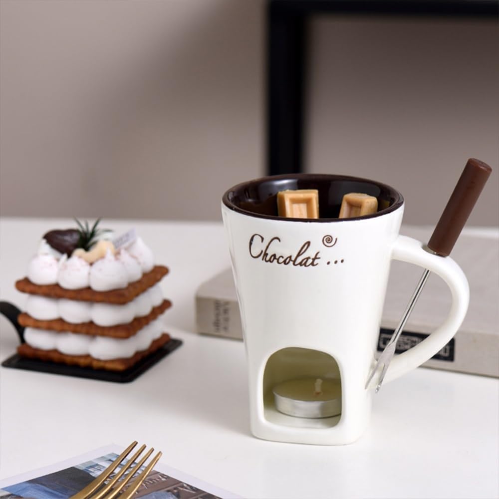 Chocolate Fondue Cup Creative  - مراجعة Fondue Pot Ceramic وسعره
