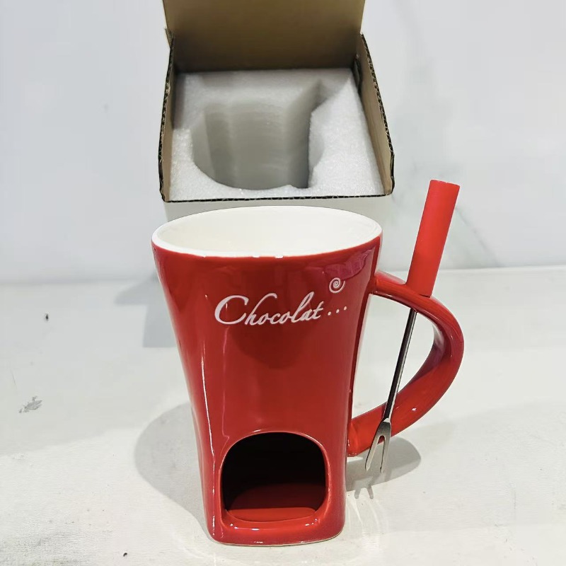Chocolate Melting Cup Chocolat - مراجعة Fondue Pot Ceramic وسعره