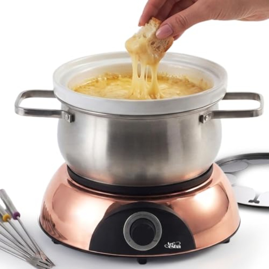 Artestia Electric Fondue Pot S - مراجعة Fondue Pot Ceramic وسعره