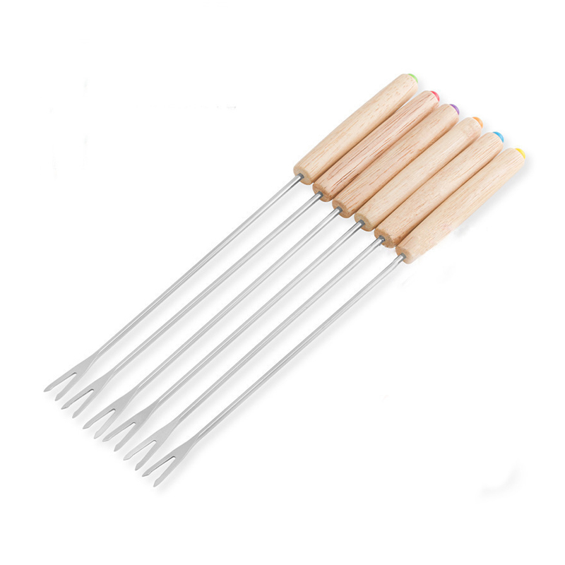 6Pcs Stainless Steel Fondue Fo - مراجعة Fondue Pot Ceramic وسعره