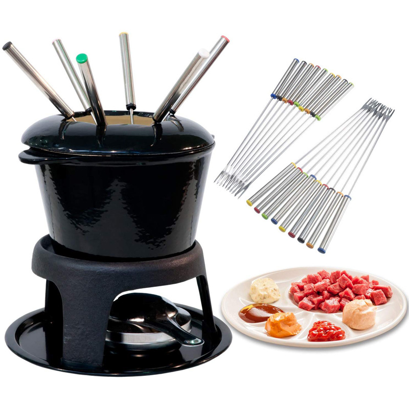 6Pcs Stainless Steel Chocolate - مراجعة Fondue Pot Ceramic وسعره