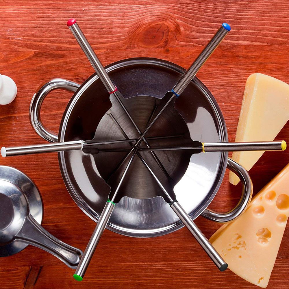 6Pcs Stainless Steel Chocolate - مراجعة Fondue Pot Ceramic وسعره
