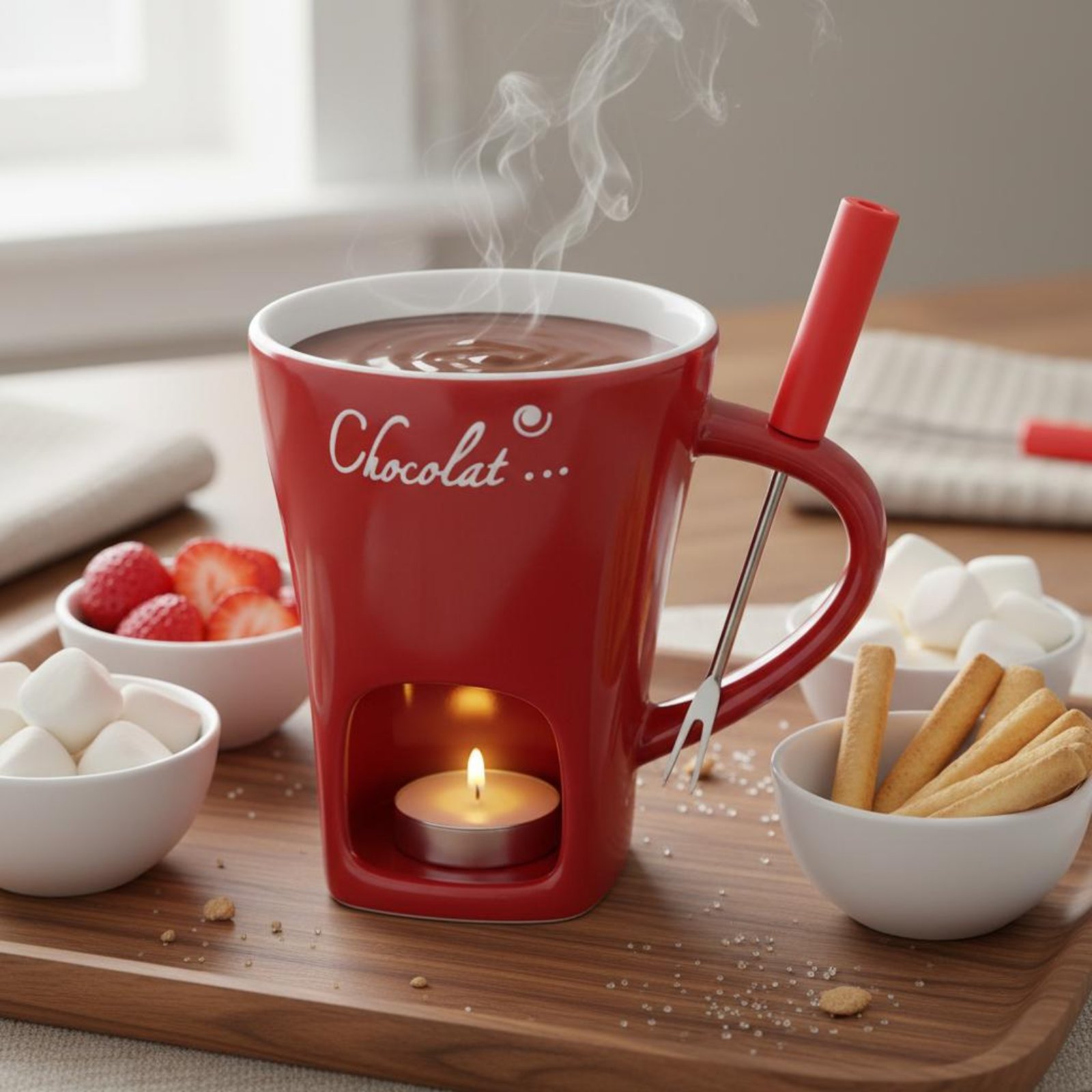 Chocolate Fondue Mug Versatile - مراجعة Fondue Pot Ceramic وسعره