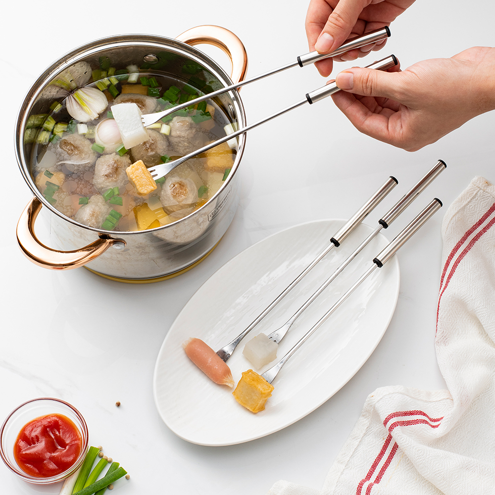 6/12/18Pcs Silver Stainless St - مراجعة Fondue Pot Ceramic وسعره